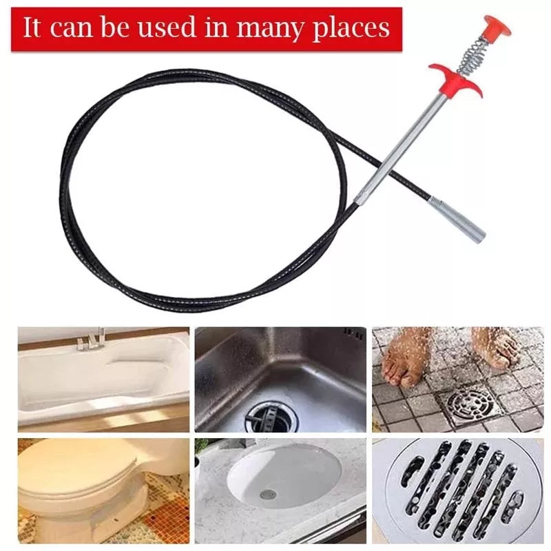 Sonda Destapa Cañerias Lavamanos,tinas,duchas 85 Cm