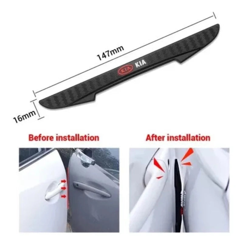 Protector Negro Para Puertas De Carro con Logo y Marca