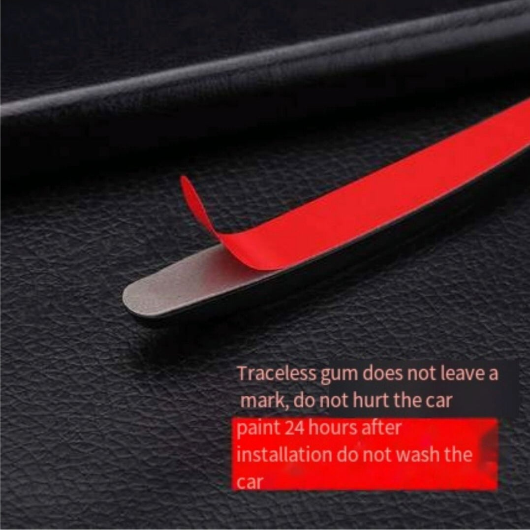 Tope Protector Para Puertas De Carro Negro Con Adhesivo X4
