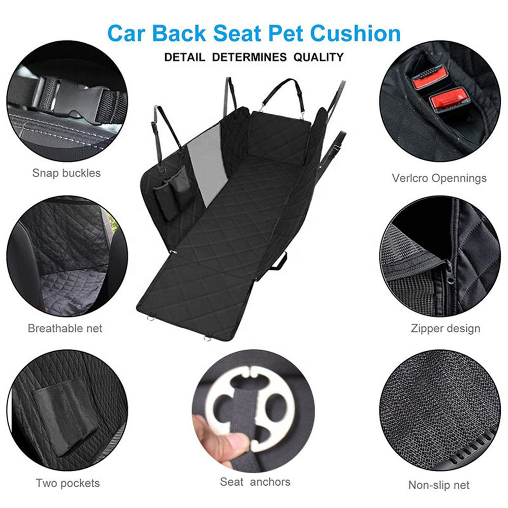 Forro Protector Gris Para Asiento Trasero de Carro