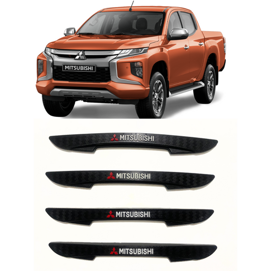 Protector Negro Para Puertas De Carro con Logo y Marca X4 (Precio X 6 Unidades)