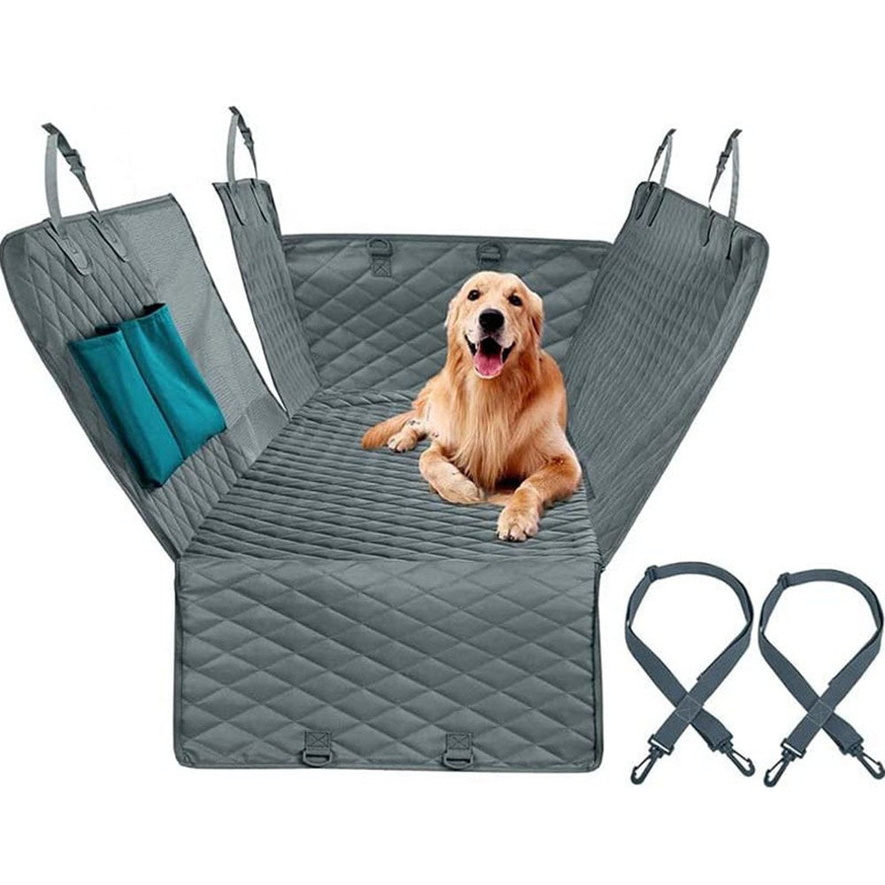 Forro Protector Gris Para Asiento Trasero de Carro